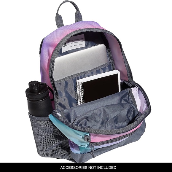 adidas Back to School BTS Creator Backpack, Gradient Rose Tone Pink/Onix Grey, - Picture 4 of 8